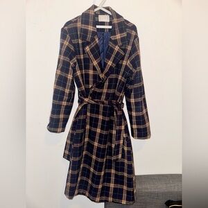 Vintage Oak + Fort Plaid Coat